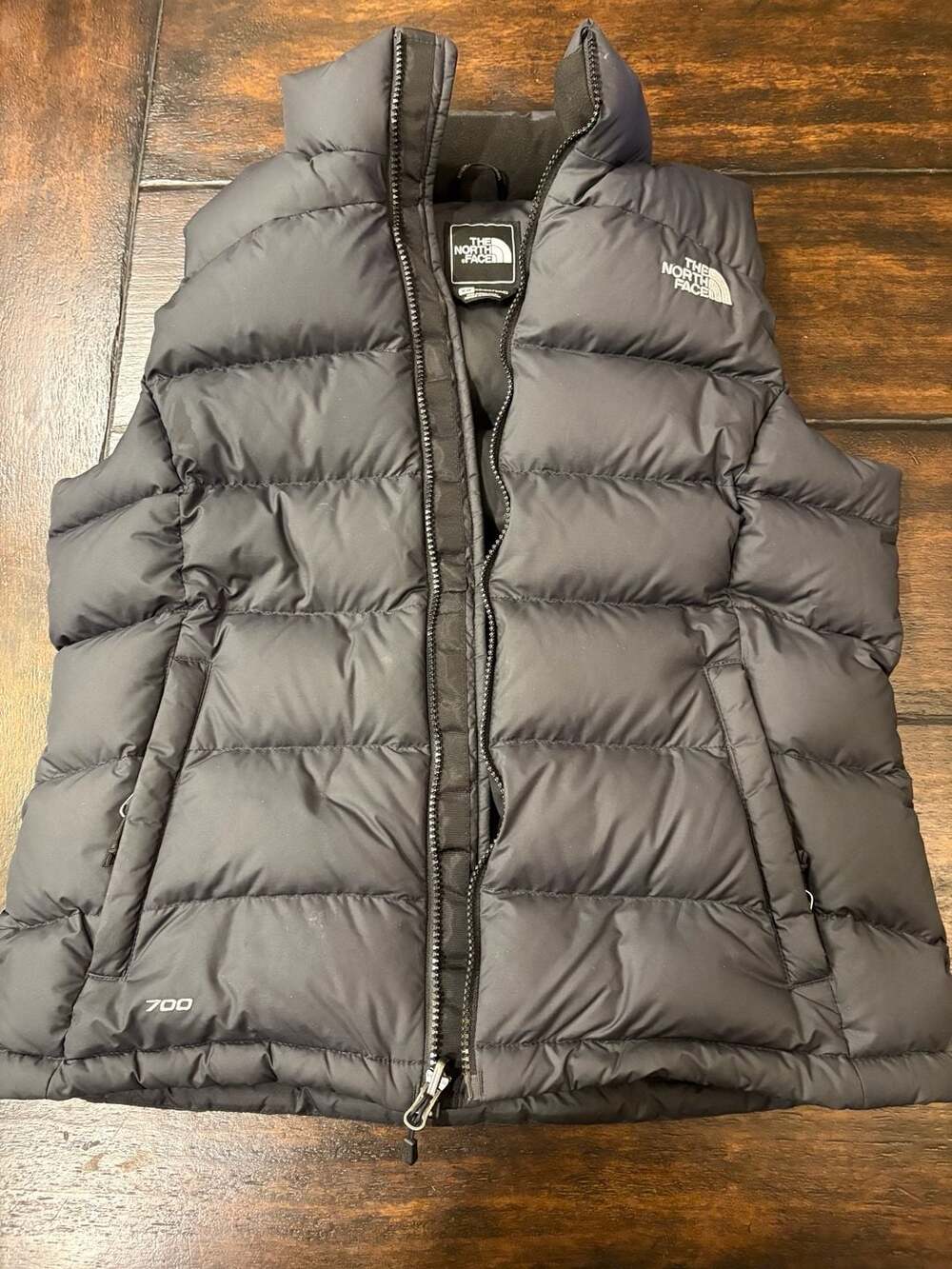 The North Face Nuptse 700 Vest Size M Black Down Puffer